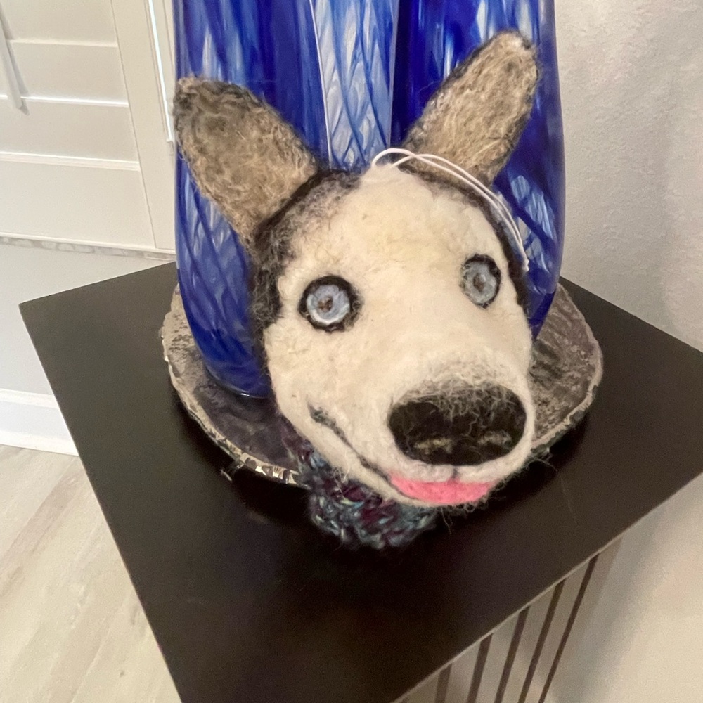 Hand crafted Custom order pet needle felted dog artisan one of a kind ornament - Picture 11 of 15